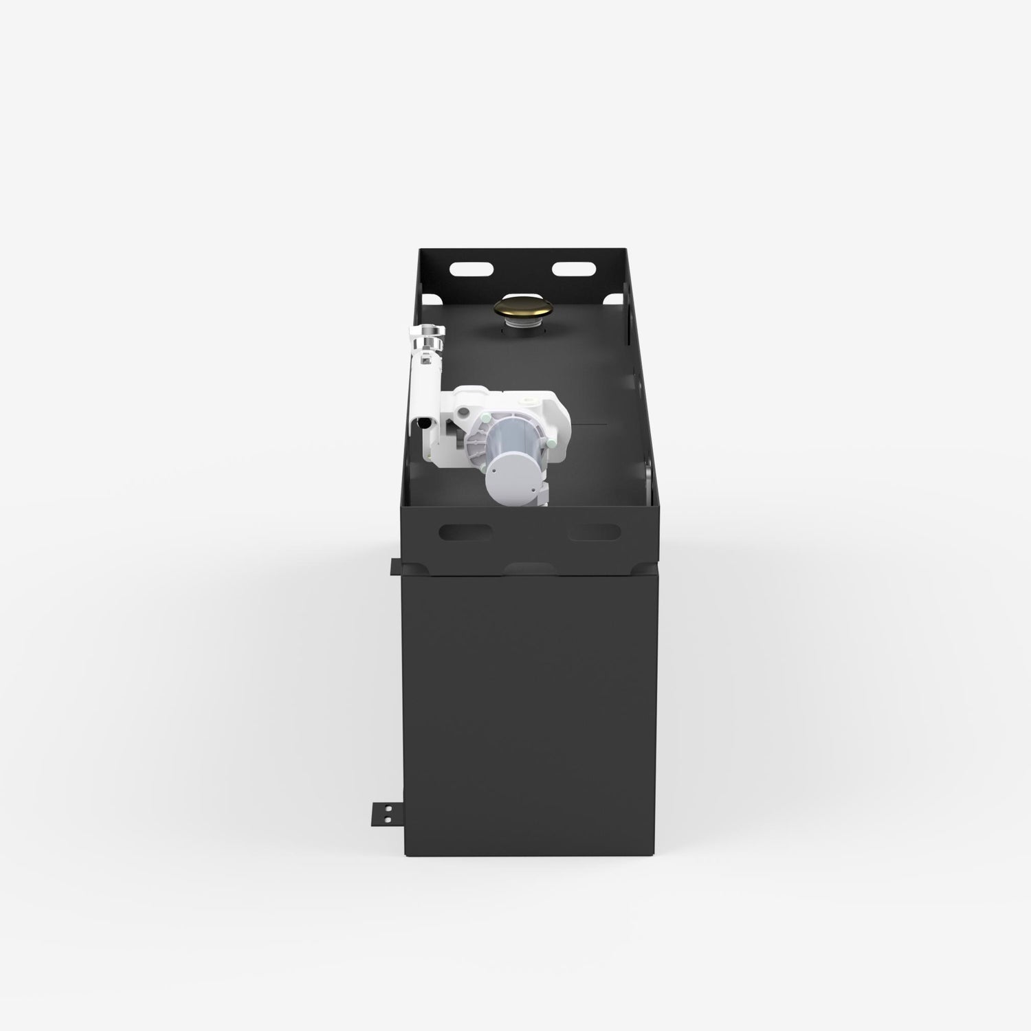 Right side of the 50 gallon fuel transfer tank