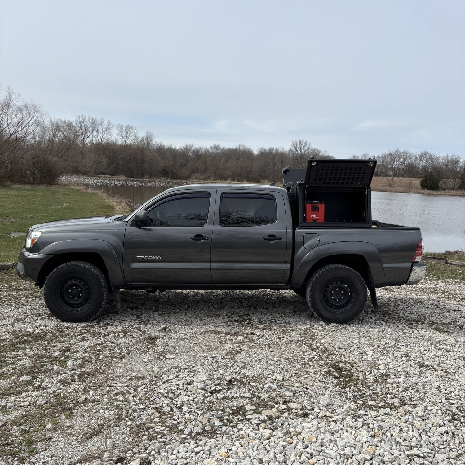 Toyota Tacoma Overland Toolbox in nature