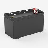 100 gallon fuel transfer tank, front left three quarter view