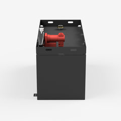 Right side of the 100 gallon fuel transfer tank