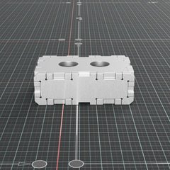 Side view of the 1-2-3 setup block