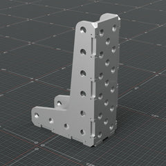 Rear isometric view of the 12 x 8 inch fabrication square