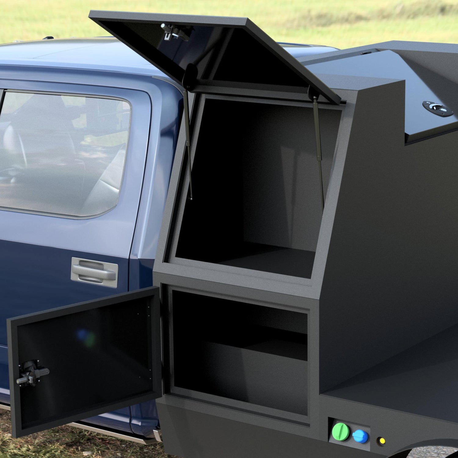 Flatbed toolbox