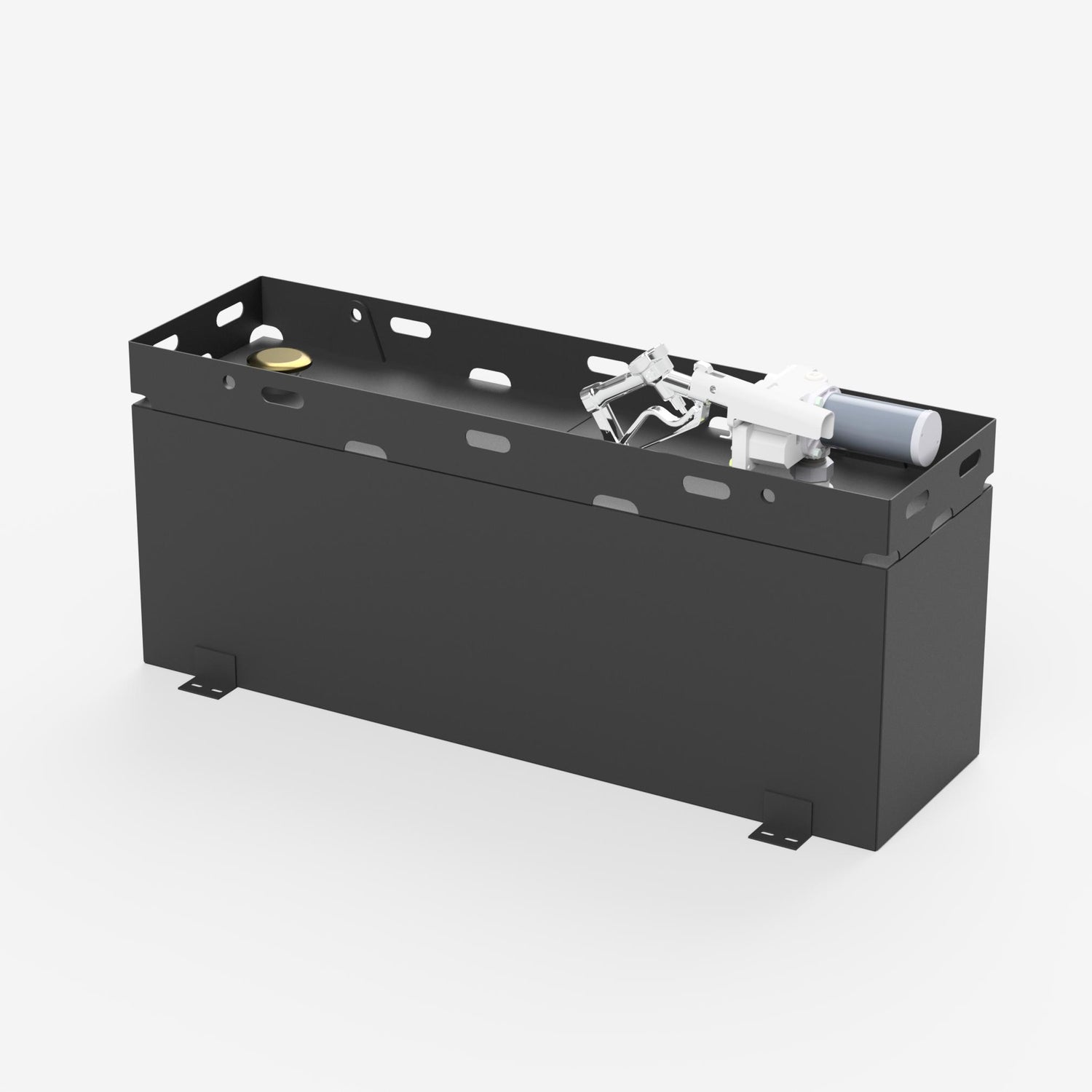 50 gallon fuel transfer tank, front right three quarter view