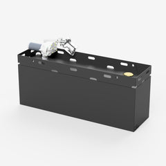 50 gallon fuel transfer tank, rear left three quarter view