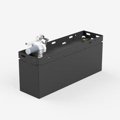 50 gallon fuel transfer tank, rear right three quarter view