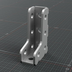 Front top isometric view of the 6 x 4 inch fabrication square