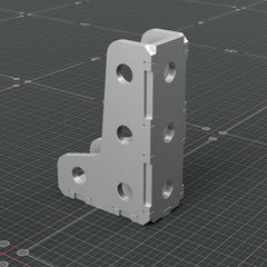 Rear isometric view of the 6 x 4 inch fabrication square