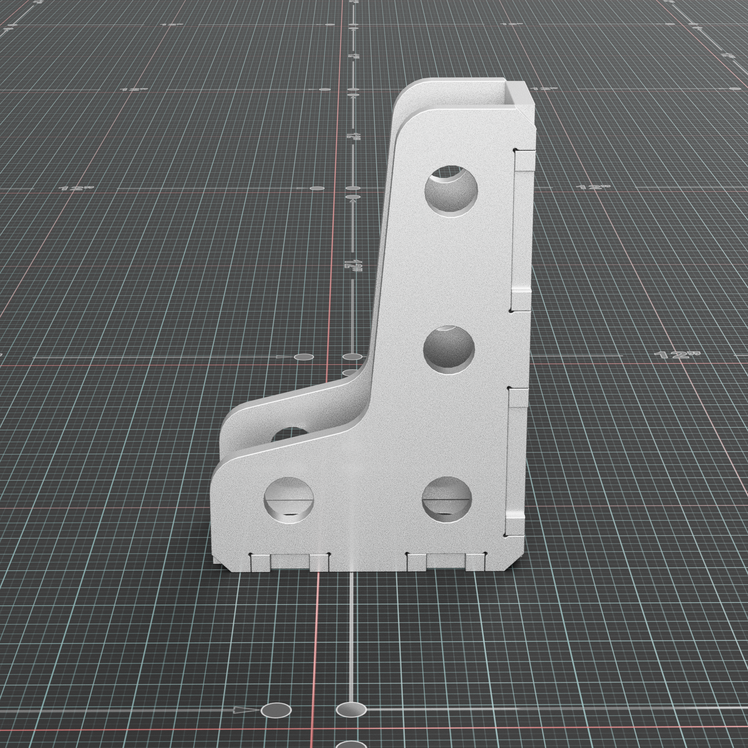 Side view of the 6 x 4 inch fabrication square