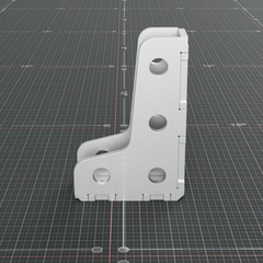 Side view of the 6 x 4 inch fabrication square