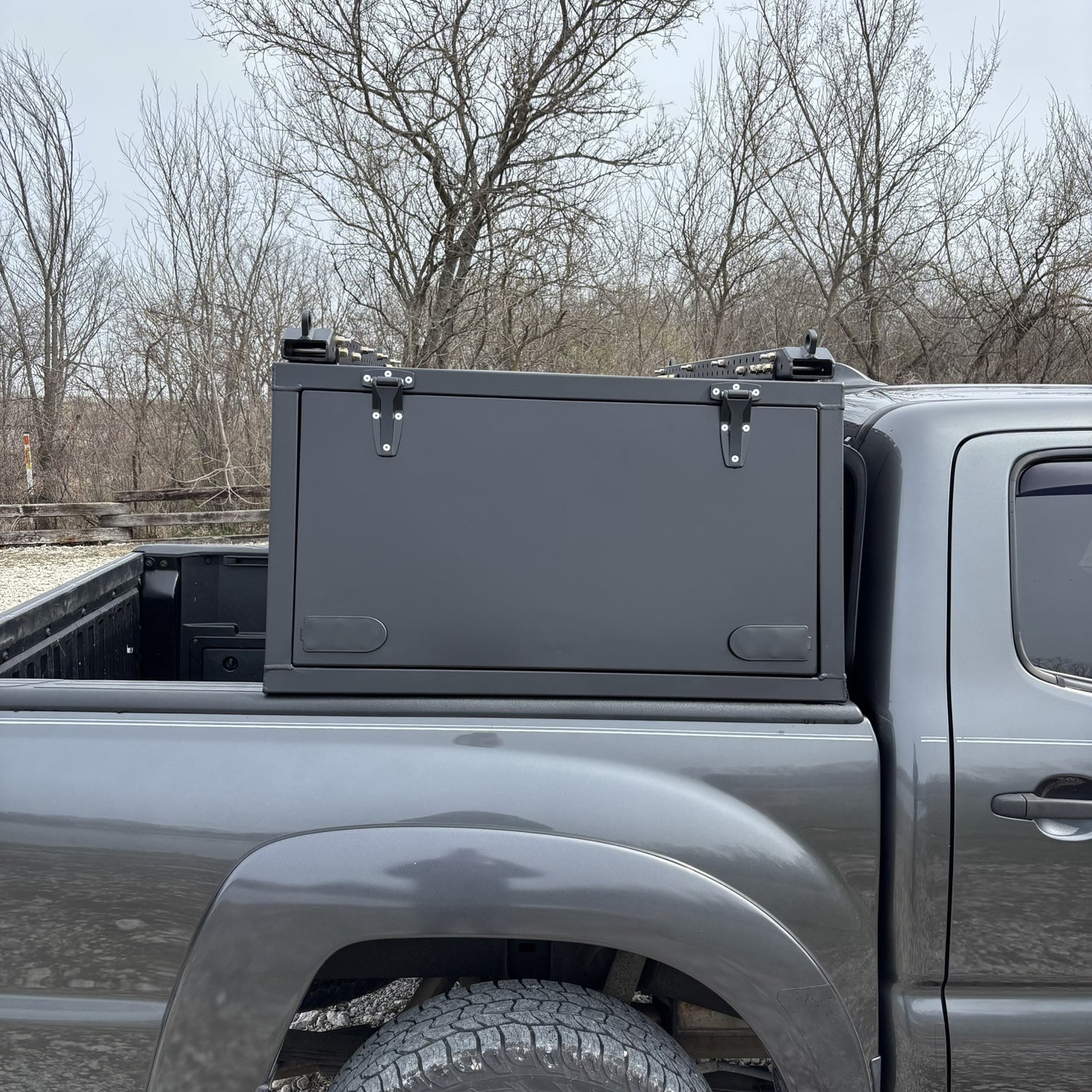 Toyota Tacoma Overland Toolbox in nature