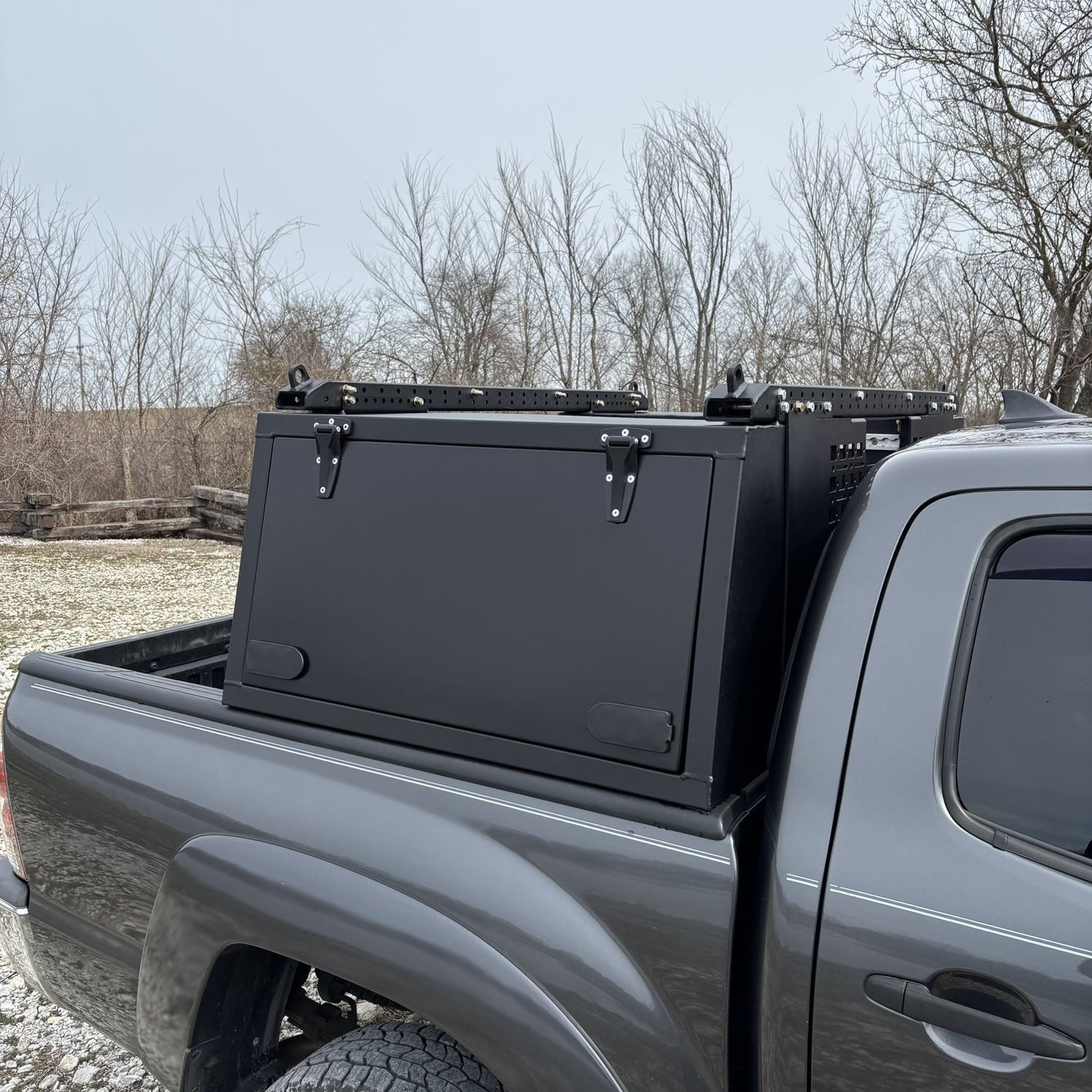 Toyota Tacoma Overland Toolbox in nature