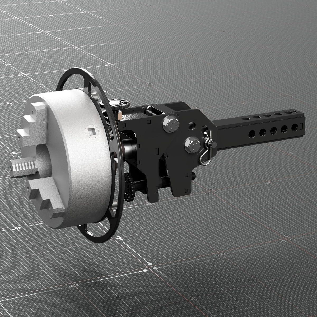 Roll out wheel for pipe fabrication, CNC cut from 1/4 inch steel plate