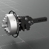 Roll out wheel for pipe fabrication, CNC cut from 1/4 inch steel plate