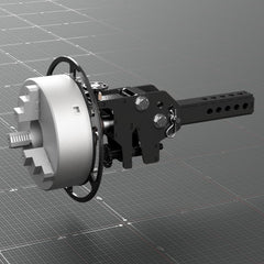Roll out wheel for pipe fabrication, CNC cut from 1/4 inch steel plate