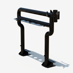 Hoosier pole for a small welding sloop, right front three quarter view